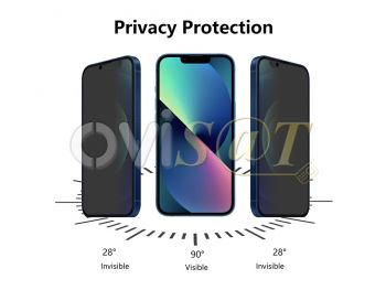 protector de pantalla de cristal templado con función anti-espía para iPhone 13, a2633